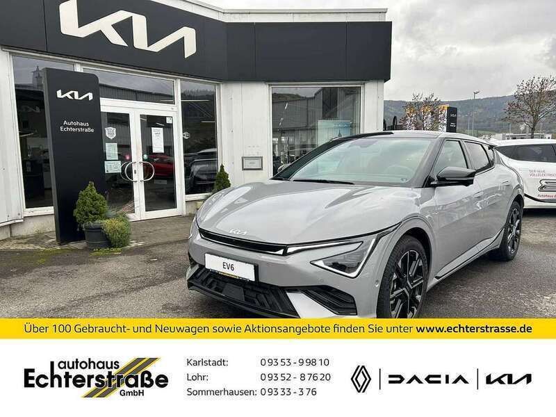 Wolfgrau metallic Neu 2024 Kia EV6 GT-Line SUV | 65.730 € - Bild 1/4