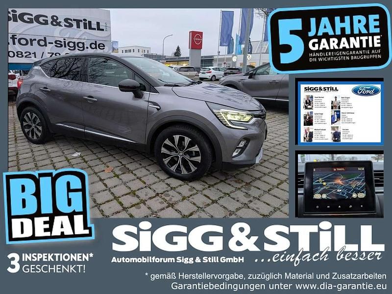 Stahlgrau metallic / dach blackpe Gebraucht 2024 Renault Captur Techno SUV | 16.690 € - Bild 1/3