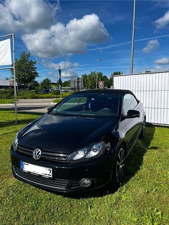 Schwarz Gebraucht 2015 VW Golf Cabriolet LOUNGE Cabrio | 13.100 € (Fairer Preis) - Bild 1/4