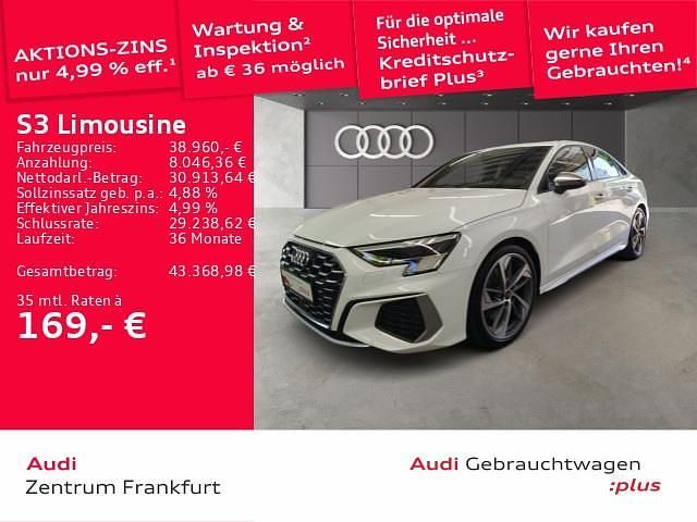 Ibisweiß Gebraucht 2023 Audi S3 Sport Limousine | 37.950 € (Guter Preis) - Bild 1/2