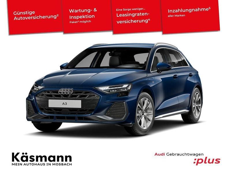 Ascariblau metallic Gebraucht 2025 Audi A3 S-Line Limousine | 37.730 € (Guter Preis) - Bild 1/3