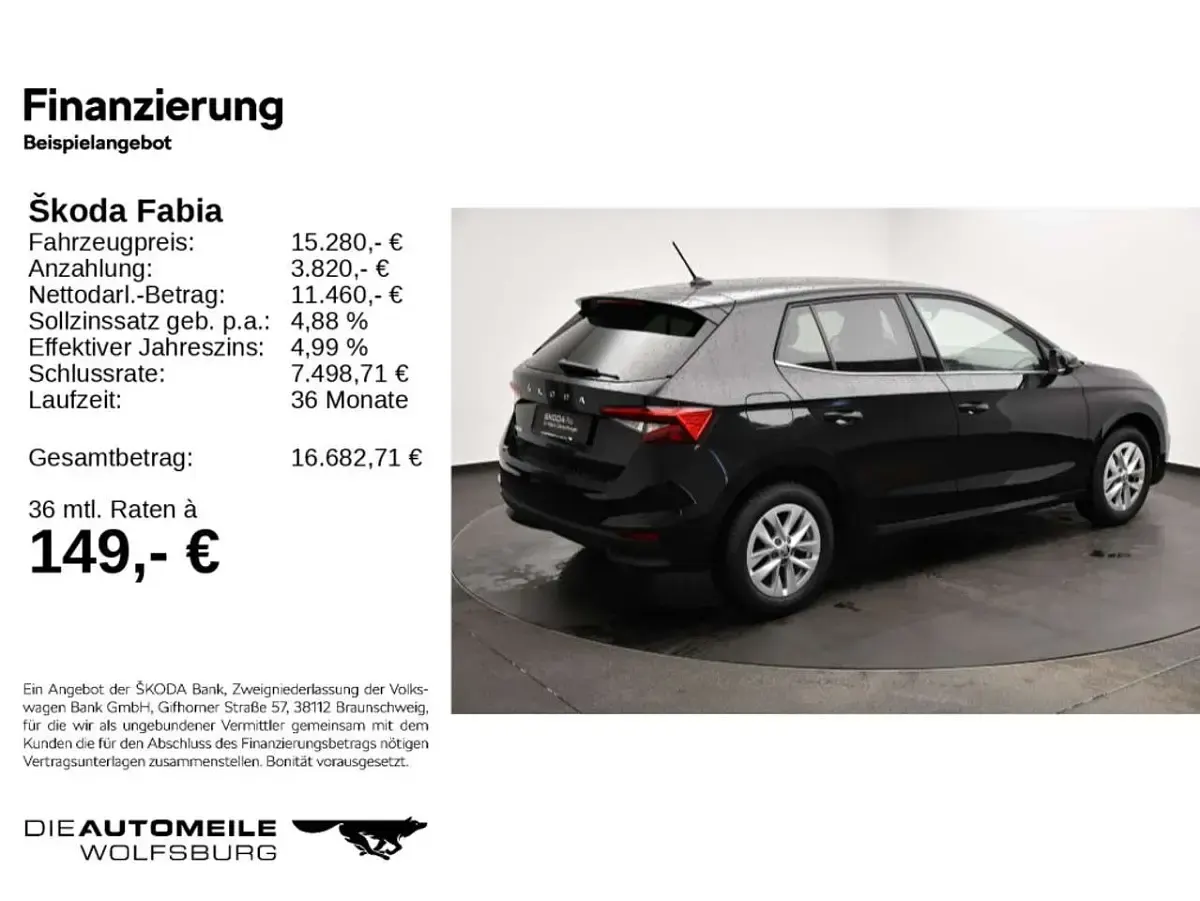 Gebraucht Skoda Fabia Style 110 PS (80 kW) 2022 Blackmagic perleffekt Kleinwagen