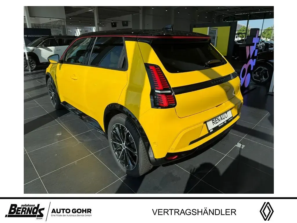 Neu Renault 5 E-Tech Iconic 110 kW (150 PS) 2026 Pop yellow! metallic, dach bla Kleinwagen