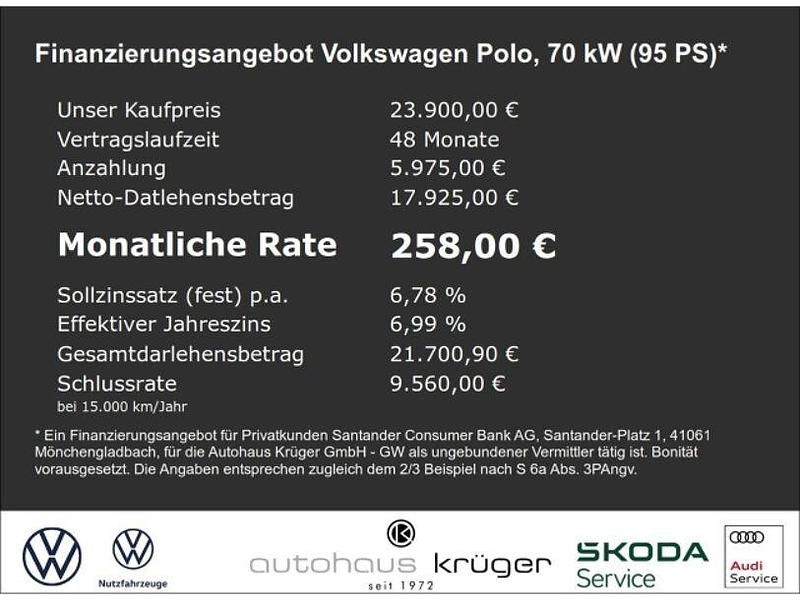 Gebraucht VW Polo Goal 95 PS (69 kW) 2025 Weiss Limousine