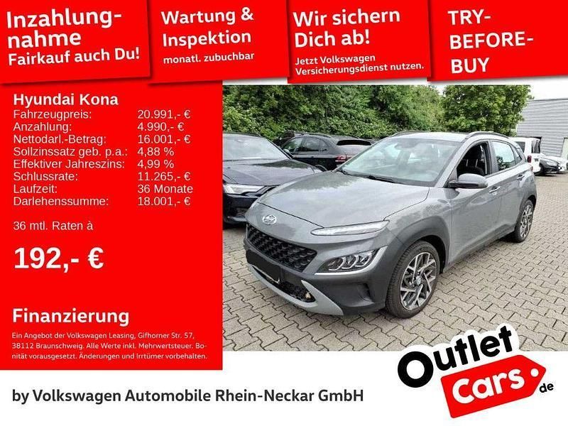 Grau Gebraucht 2022 Hyundai Kona Trend SUV | 20.991 € (Guter Preis) - Bild 1/2