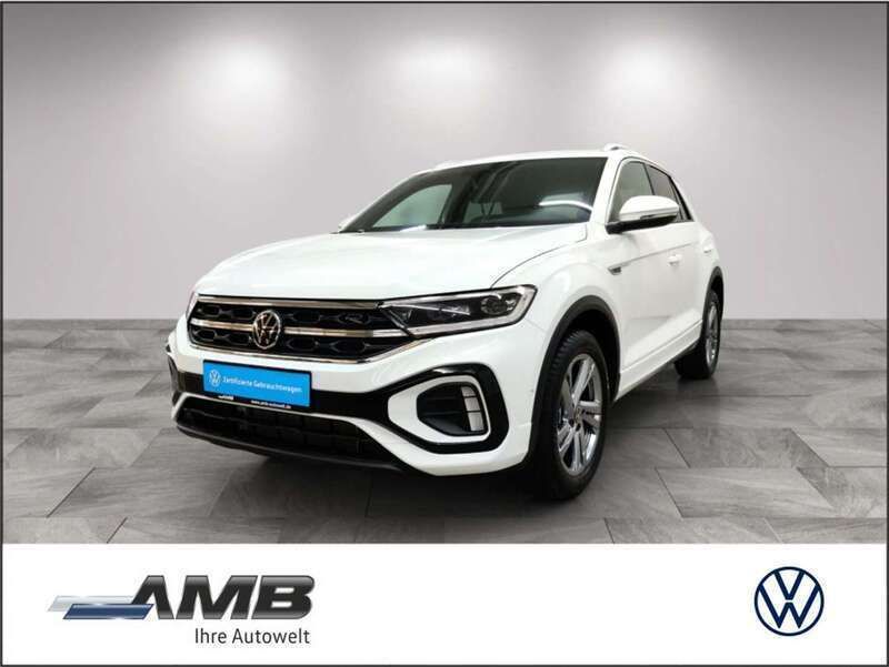 Pure white Gebraucht 2024 VW T-Roc R-line SUV | 26.480 € (Fairer Preis) - Bild 1/3
