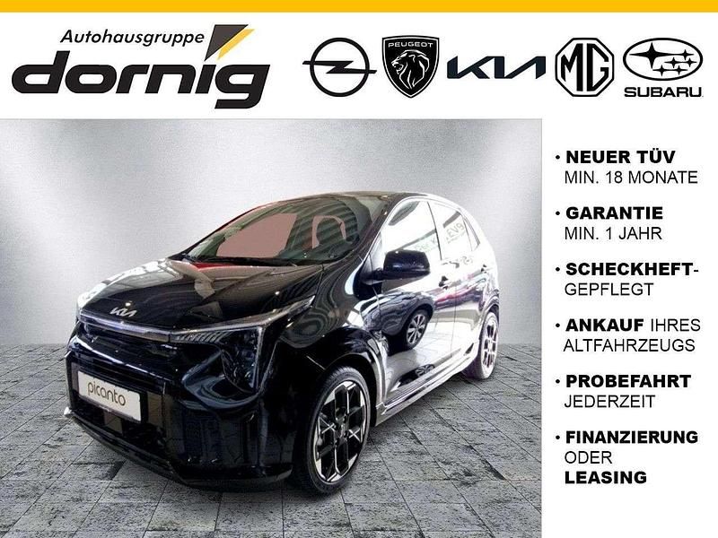 Aurora schwarz metallic Neu 2025 Kia Picanto GT-Line Kleinwagen | 19.490 € (Fairer Preis) - Bild 1/4
