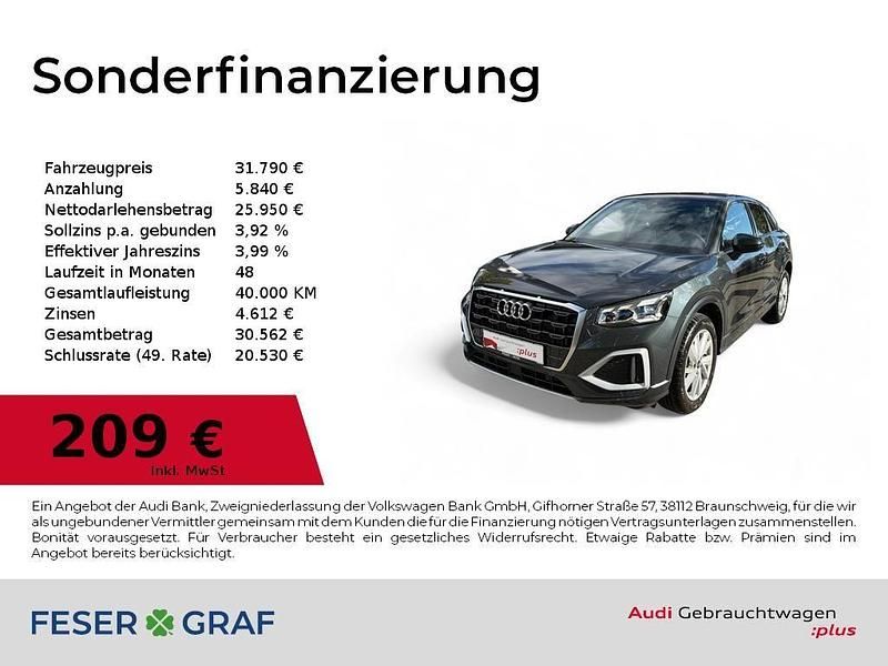 Manhattangrau metallic Gebraucht 2025 Audi Q2 Ambiente SUV | 31.790 € (Fairer Preis) - Bild 1/4