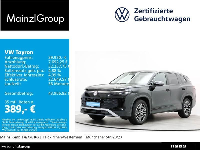 Schwarz Gebraucht 2025 VW Tayron Life SUV | 38.960 € - Bild 1/3