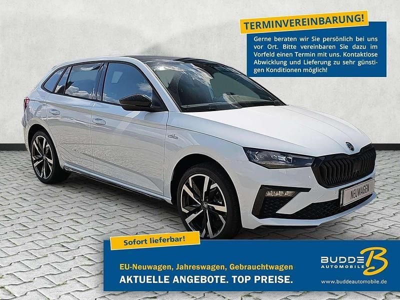 Moonweiss metallic Neu 2025 Skoda Scala Monte Carlo Kleinwagen | 27.290 € (Guter Preis) - Bild 1/4
