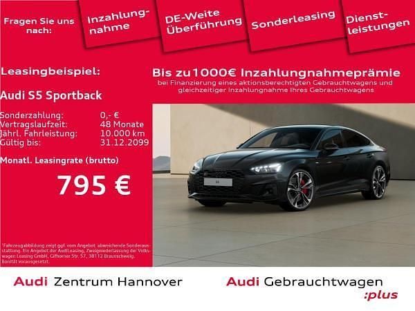 Schwarz (mythosschwarz metallic) Gebraucht 2023 Audi S5 Sportback Competition Kleinwagen | 56.991 € (Fairer Preis) - Bild 1/4