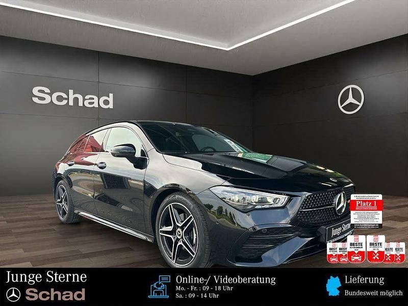 Metalliclack kosmosschwarz Gebraucht 2024 Mercedes CLA180 Shooting Brake AMG Kombi | 34.180 € - Bild 1/4