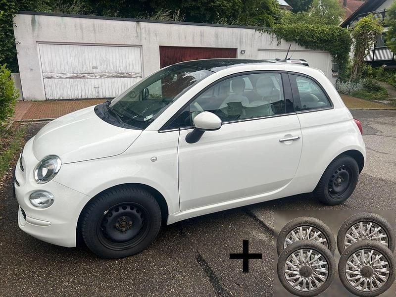 Weiß Gebraucht 2019 Fiat 500 Lounge Kleinwagen | 8.700 € (Guter Preis) - Bild 1/4