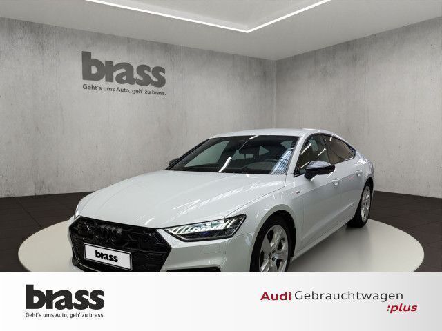 Gletscherweiß metallic Gebraucht 2023 Audi A7 Sportback Ambiente Kleinwagen | 58.400 € (Teuer) - Bild 1/4