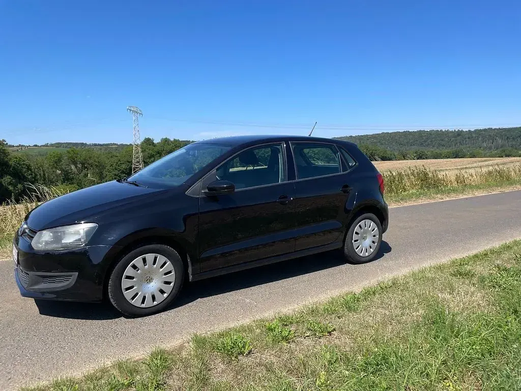 Gebraucht VW Polo Trendline 69 PS (50 kW) 2012 Schwarz Kleinwagen