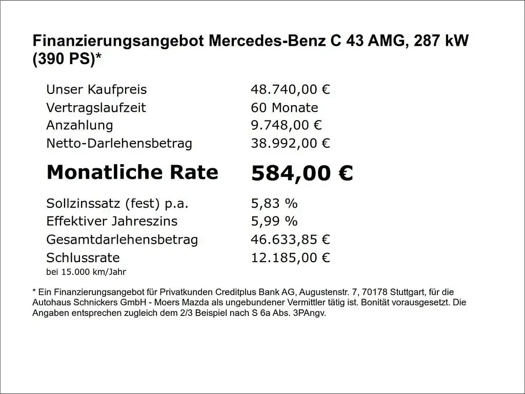 Gebraucht Mercedes C43 AMG AMG 390 PS (286 kW) 2021 Silber Limousine