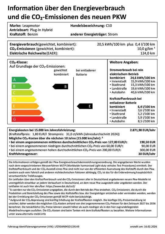 Gebraucht Leapmotor C10 215 PS (158 kW) 2025 Weiß SUV
