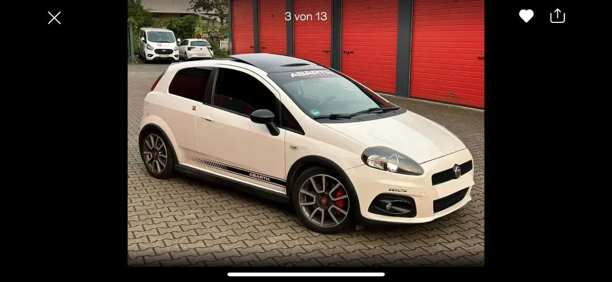 Gebraucht Abarth Grande Punto 155 PS (114 kW) 2008 Weiß Kleinwagen