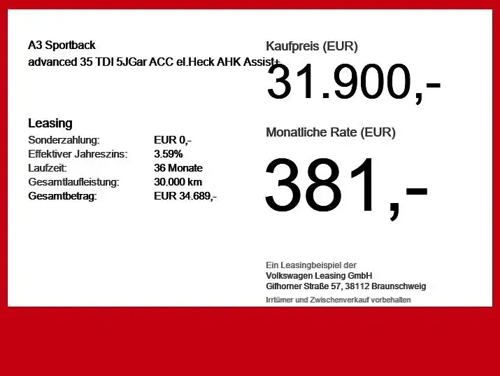 Gebraucht Audi A3 Advanced Plus 150 PS (110 kW) 2025 Grau Limousine