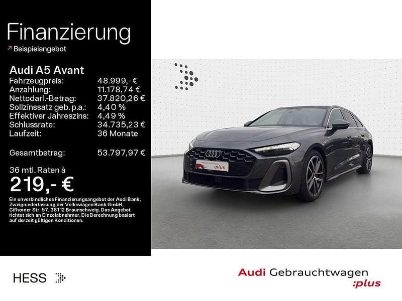 Daytonagrau perleffekt Gebraucht 2025 Audi A5 S-Line Kombi | 48.999 € (Fairer Preis) - Bild 1/4