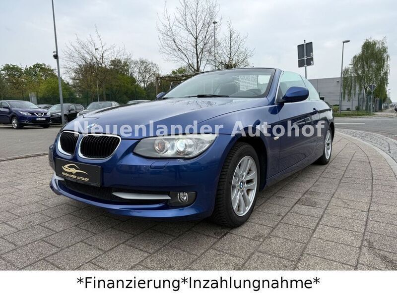 Blau Gebraucht 2010 BMW 318 Cabriolet Sport Line Cabrio | 9.490 € (Superpreis) - Bild 1/4