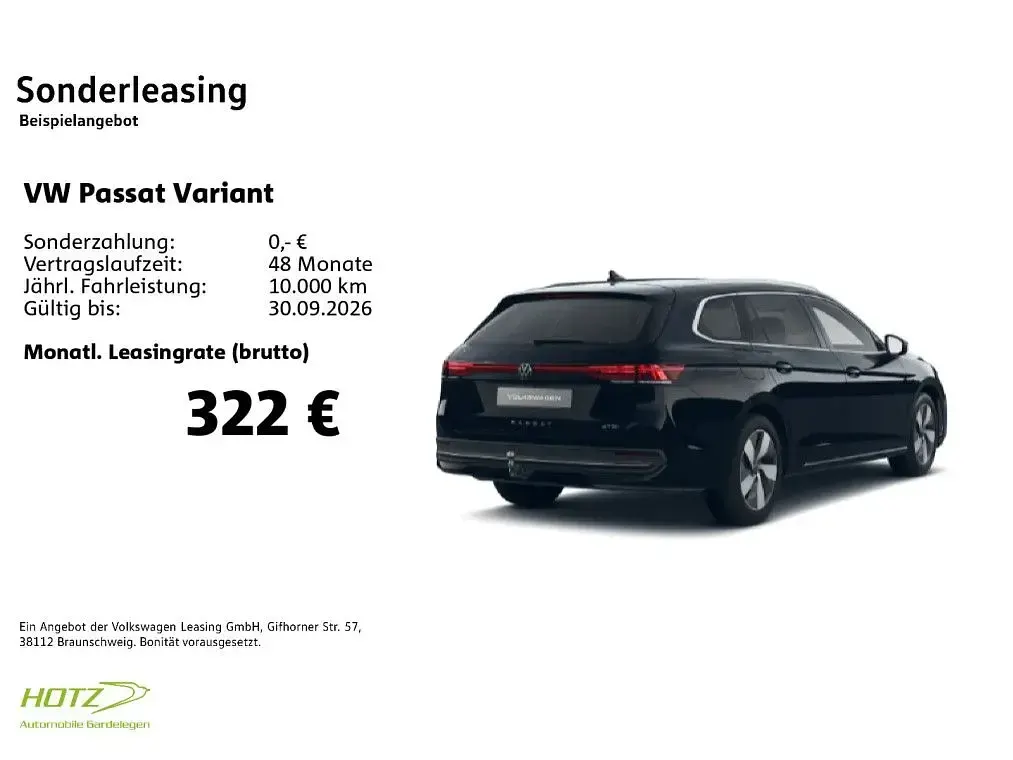 Gebraucht VW Passat Business 150 PS (110 kW) 2025 Grenadillschwarz metallic Kombi