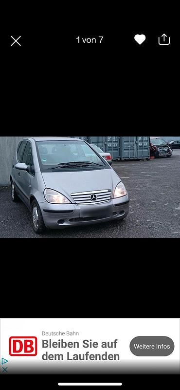 Silber Gebraucht 1999 Mercedes A160 Elegance Kleinwagen | 1.600 € (Fairer Preis) - Bild 1/4