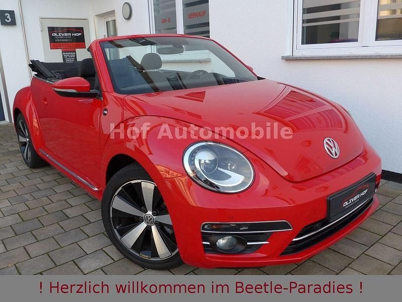 Rot Gebraucht 2017 VW Beetle Sound Cabrio | 23.970 € (Teuer) - Bild 1/4