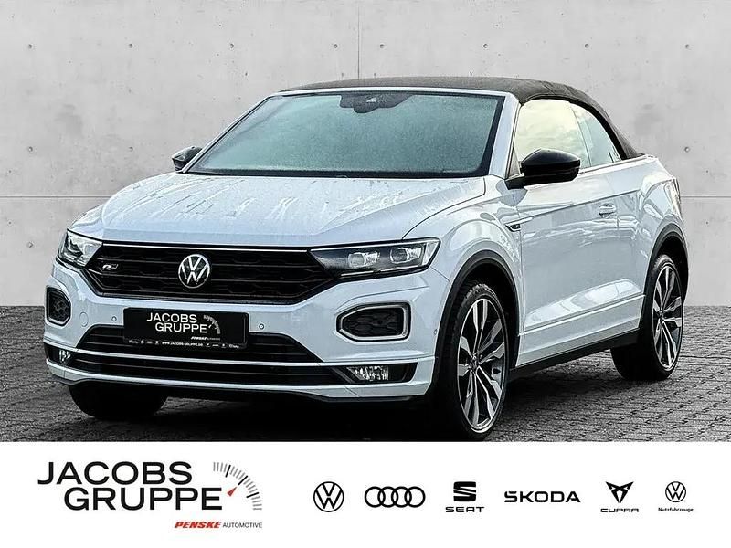 Weiß Gebraucht 2021 VW T-Roc Cabriolet R-line Cabrio | 24.340 € (Guter Preis) - Bild 1/4