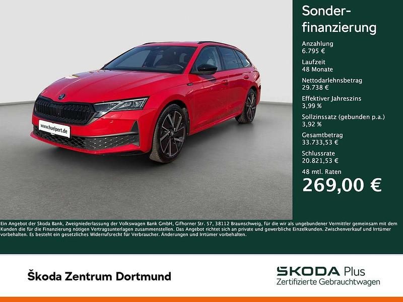 Rot Gebraucht 2025 Skoda Octavia SportLine Kombi | 37.095 € (Fairer Preis) - Bild 1/4