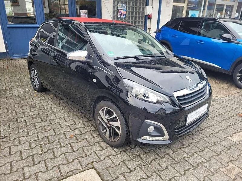 Caldera schwarz met. Gebraucht 2021 Peugeot 108 Allure Top Kleinwagen | 9.290 € (Fairer Preis) - Bild 1/4