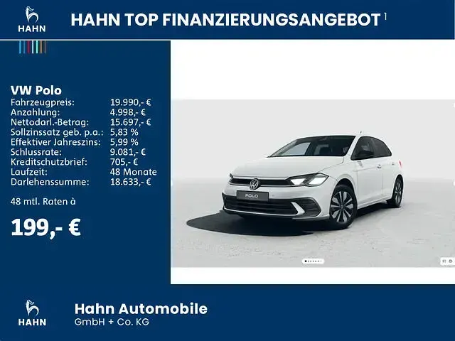 Neu VW Polo Goal 80 PS (58 kW) 2025 Pure white Kleinwagen