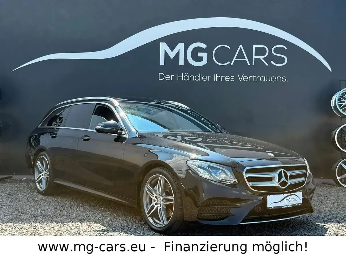 Gebraucht Mercedes E220 AMG line 194 PS (142 kW) 2017 Obsidianschwarz Kombi