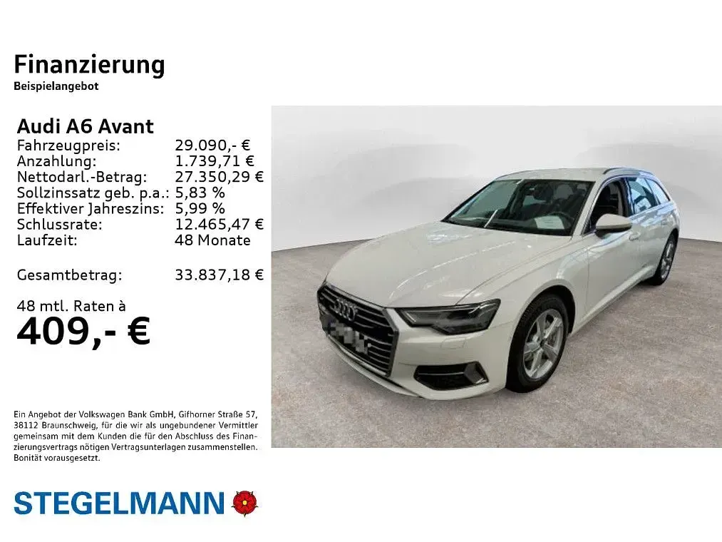 Gebraucht Audi A6 Sport 163 PS (119 kW) 2022 Ibisweiß Kombi