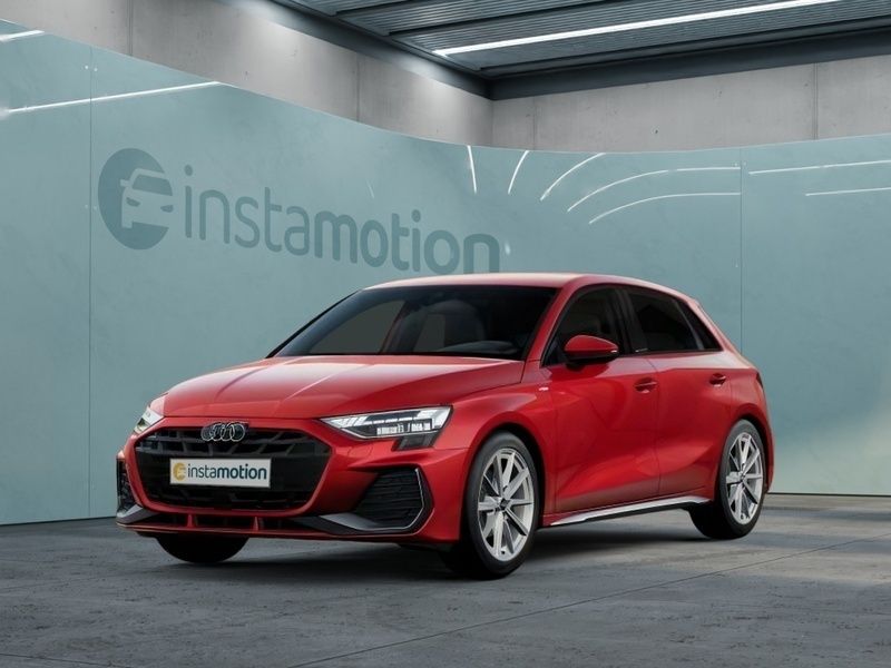 Rot Gebraucht 2024 Audi A3 Sportback Sport Limousine | 35.551 € (Fairer Preis) - Bild 1/2