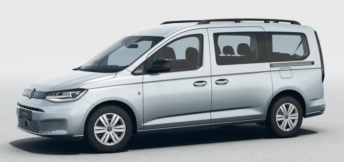 Ny VW Caddy Maxi Life 122 HK (89 kW) 2026 Sølv MPV