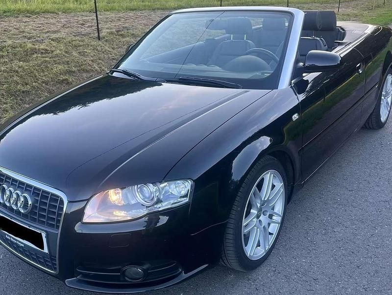 Schwarz Gebraucht 2008 Audi Cabriolet S-Line Cabrio | 18.000 € - Bild 1/4