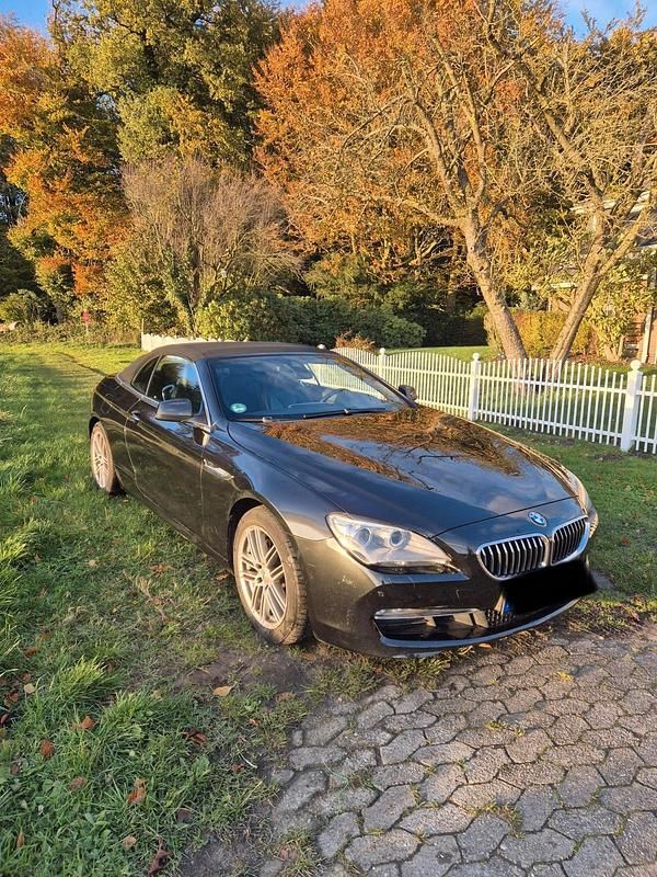 Schwarz Gebraucht 2015 BMW 640 Cabriolet Sport Line Cabrio | 22.500 € (Superpreis) - Bild 1/4