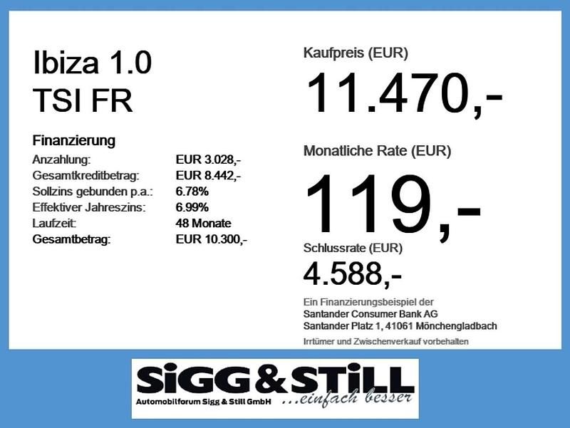 Gebraucht Seat Ibiza FR 116 PS (85 kW) 2017 Mystery blau Limousine
