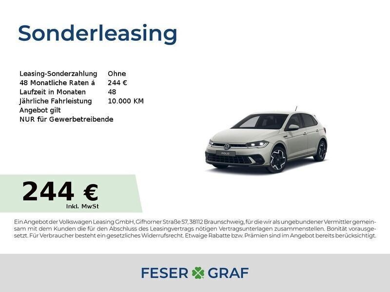 Ascotgrau Neu 2025 VW Polo R-line Limousine | 26.390 € (Fairer Preis) - Bild 1/4