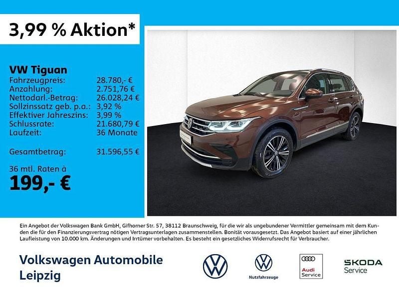 Gebraucht VW Tiguan Elegance 200 PS (147 kW) 2021 Braun SUV