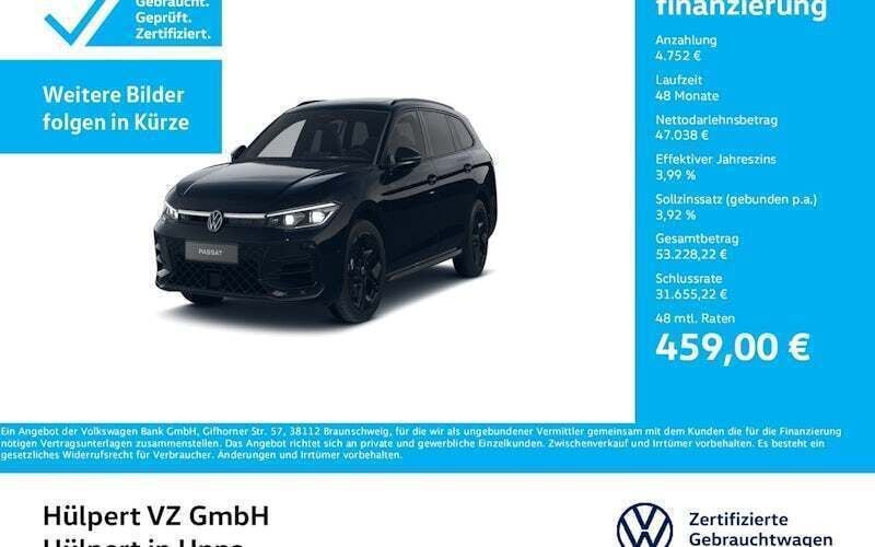 Schwarz Gebraucht 2024 VW Passat R-line Kombi | 51.790 € (Fairer Preis) - Bild 1/4