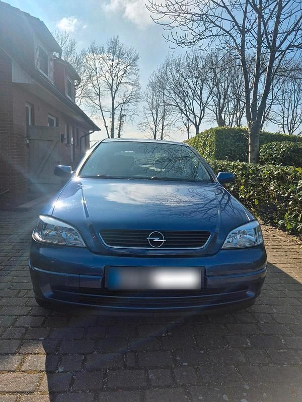 Gebraucht Opel Astra 101 PS (74 kW) 2002 Blau Limousine