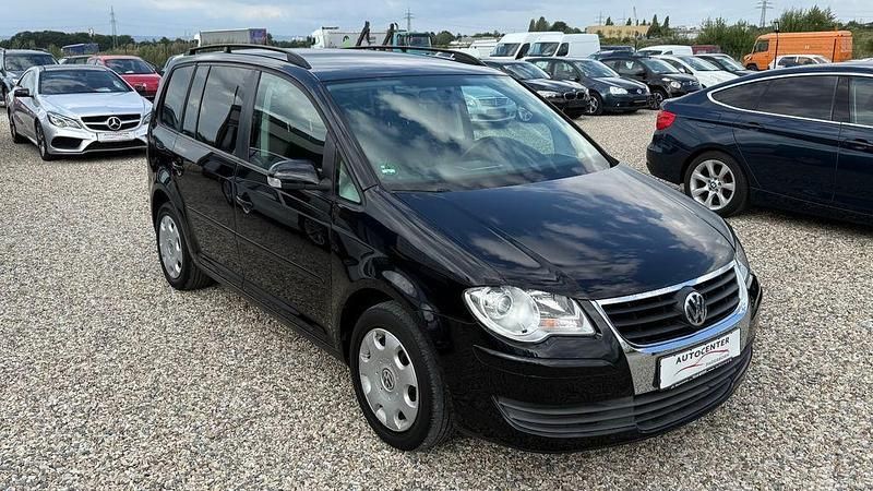 Gebraucht VW Touran Conceptline 140 PS (102 kW) 2009 Schwarz Van / Kleinbus