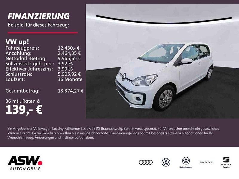 Gebraucht VW up! move up! 65 PS (47 kW) 2021 Pure white Kleinwagen
