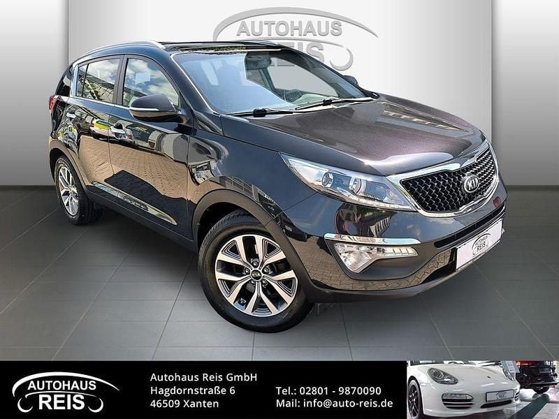 1k) black pearl p (schwarz Gebraucht 2014 Kia Sportage DREAM-TEAM Edition SUV | 11.500 € (Fairer Preis) - Bild 1/4