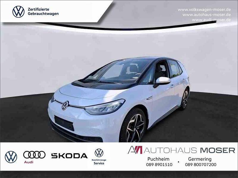 Gletscherweiss metallic Gebraucht 2022 VW ID.3 Pro Kleinwagen | 21.840 € (Fairer Preis) - Bild 1/4