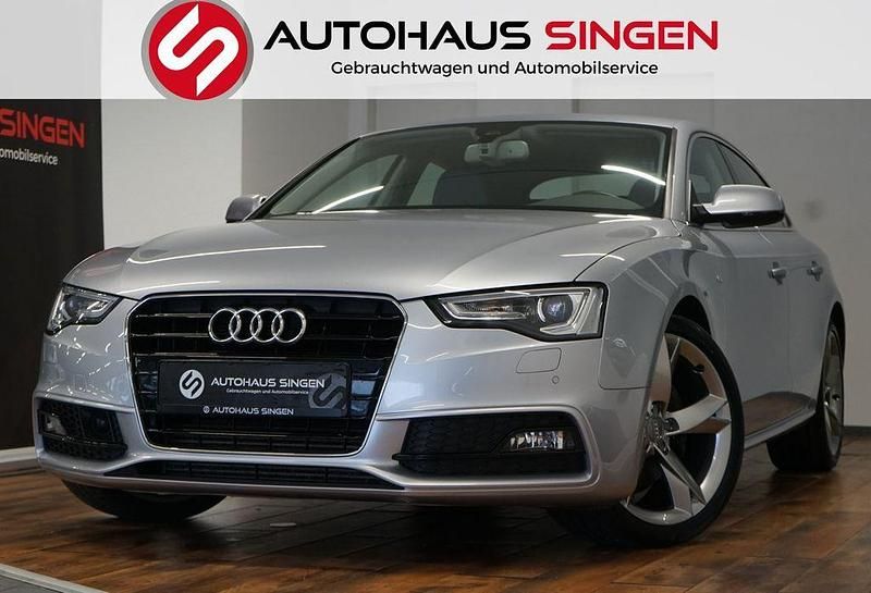 Silber (florettsilber) grau Gebraucht 2014 Audi A5 Sportback S-Line Kleinwagen | 21.990 € (Teuer) - Bild 1/4