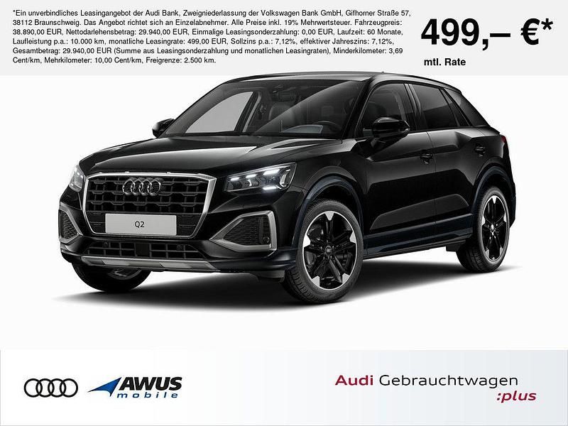 Mythosschwarz metallic Gebraucht 2025 Audi Q2 Advanced Plus SUV | 37.890 € (Teuer) - Bild 1/4