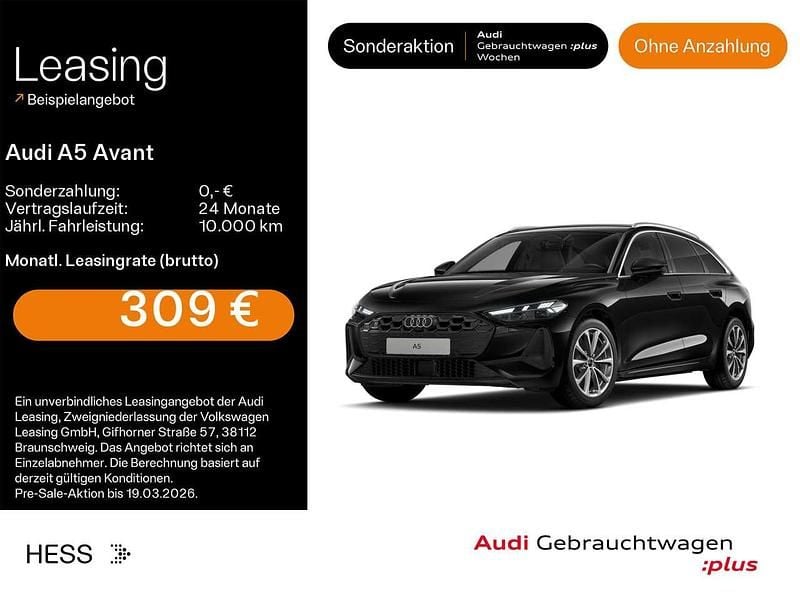 Gebraucht Audi A5 Sport 204 PS (150 kW) 2025 Mythosschwarz metallic Kombi